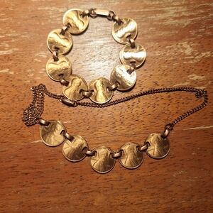 Gold Coin Jewelry Set